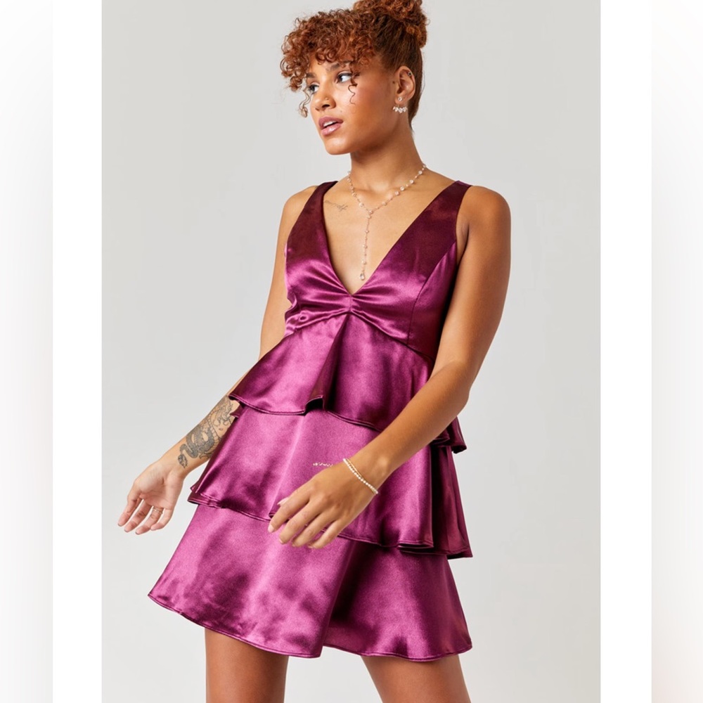 Brand New with tags deep V-neck dress with open back